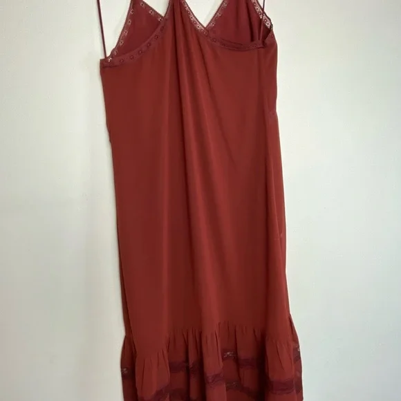 Women's Willow and Clay Chiffon Midi Shift Slip Dress Sz: Medium - Picture 8 of 12